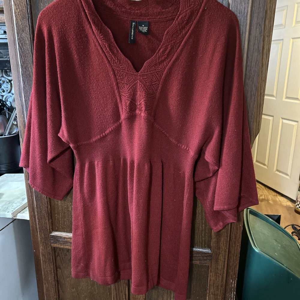 Susan‎ Lawrence Sweater Red Size Medium